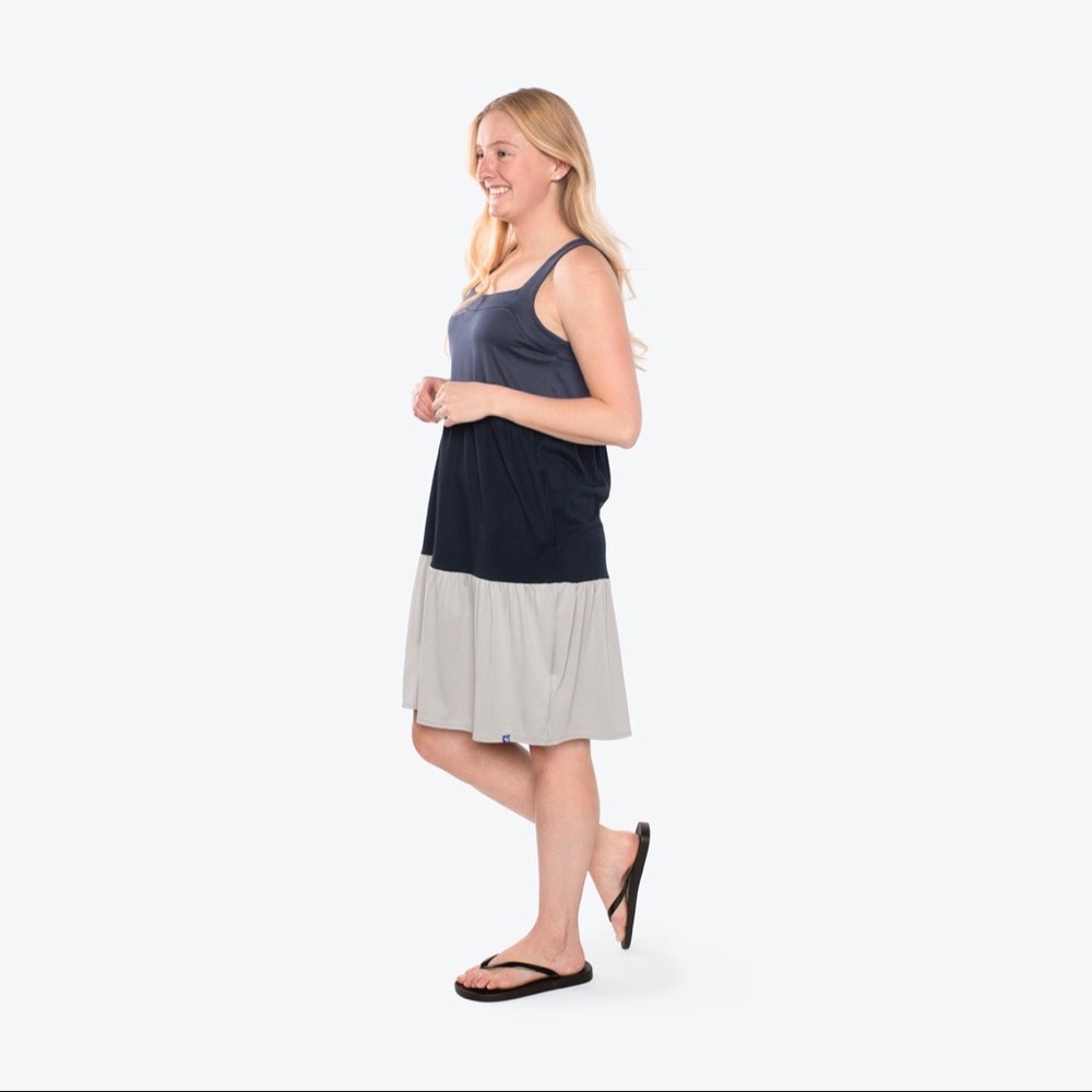 LUG | Flare Colorblock Dress | XS | Stormy Grey - Picture 4 of 9